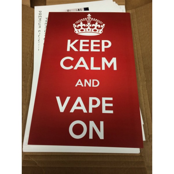 Keep Calm and Vape On Posters