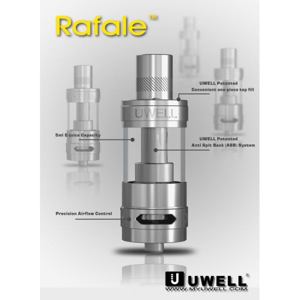 Uwell Rafale Sub-Ohm Tank (SS & Black)