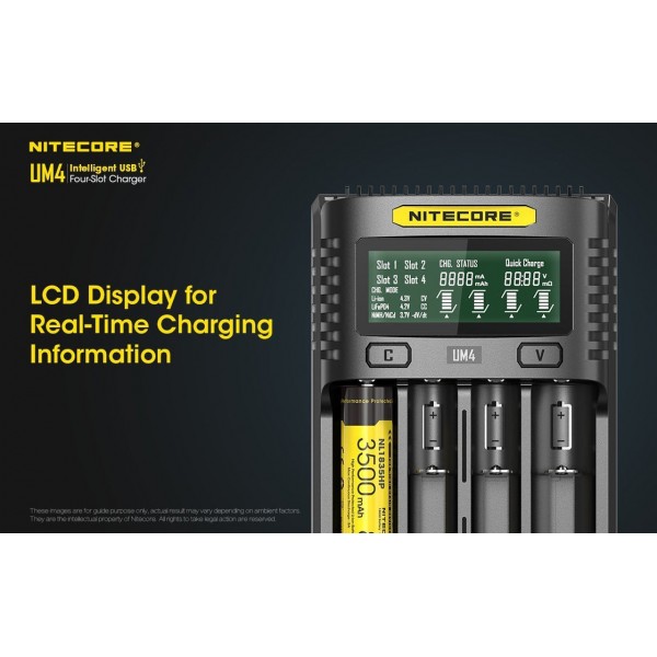 Nitecore UM4 Four-Slot Intelligent Charger