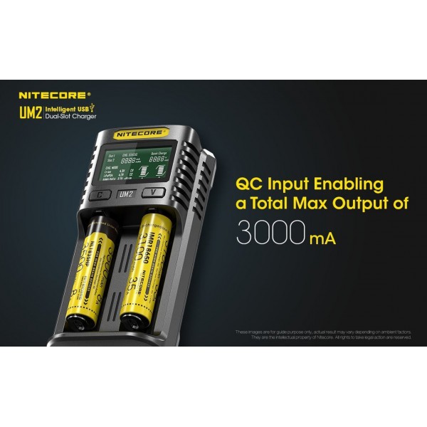 Nitecore UM2 Intelligent USB Dual-Slot Charger