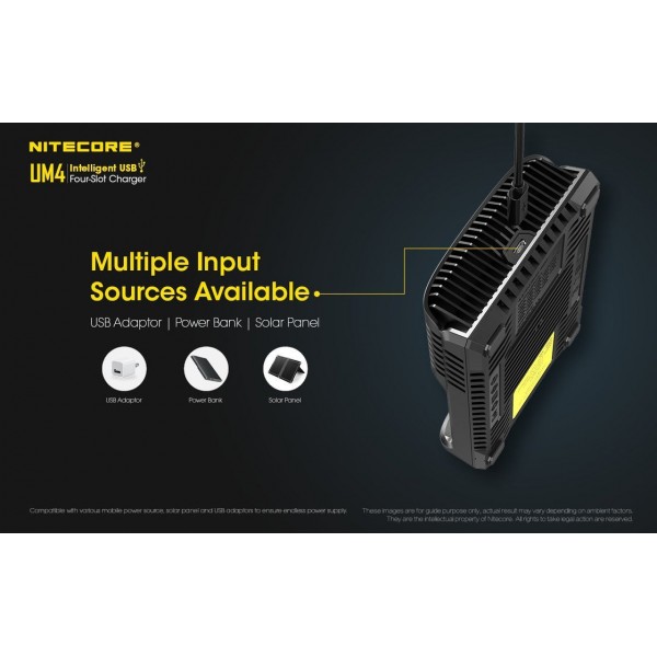 Nitecore UM4 Four-Slot Intelligent Charger