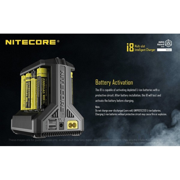 Nitecore i8 Multi-Slot Intelligent Charger