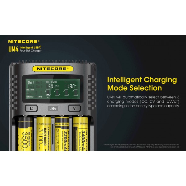 Nitecore UM4 Four-Slot Intelligent Charger