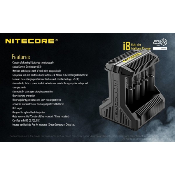 Nitecore i8 Multi-Slot Intelligent Charger