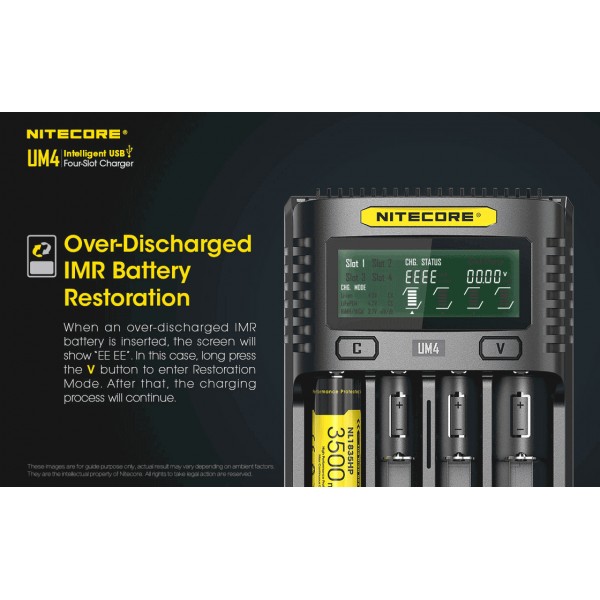 Nitecore UM4 Four-Slot Intelligent Charger