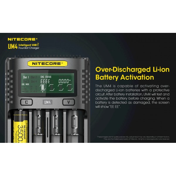 Nitecore UM4 Four-Slot Intelligent Charger