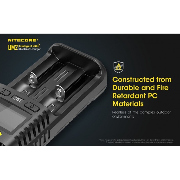 Nitecore UM2 Intelligent USB Dual-Slot Charger