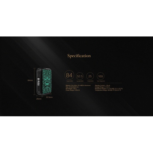 Uwell Crown 4 (IV) 200W TC Box Mod