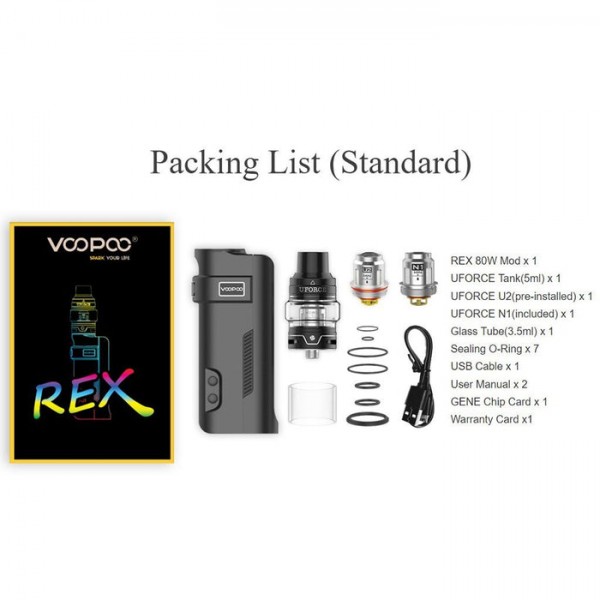 VooPoo REX 80W Starter Kit with UFORCE Tank