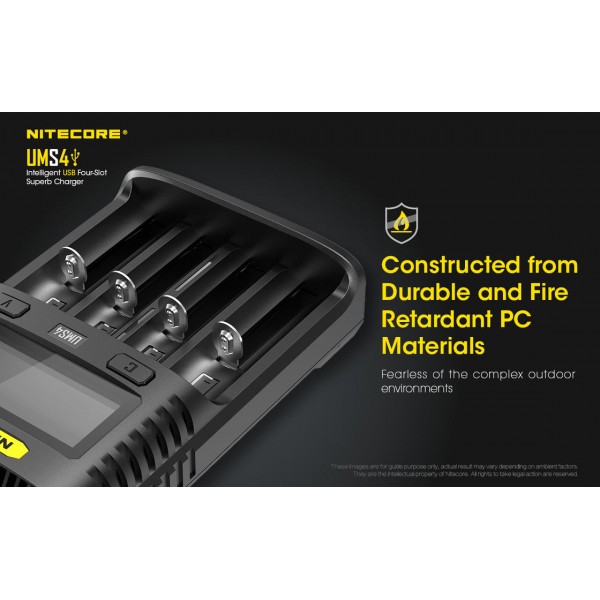 Nitecore UMS4 Intelligent USB Four-Slot Superb Charger