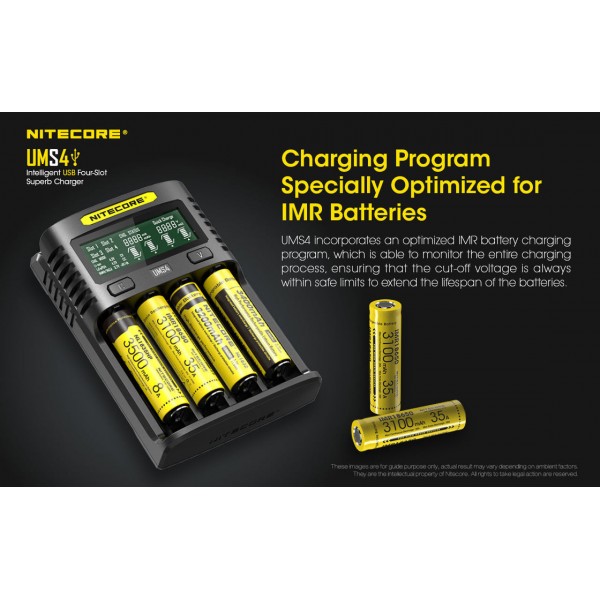 Nitecore UMS4 Intelligent USB Four-Slot Superb Charger