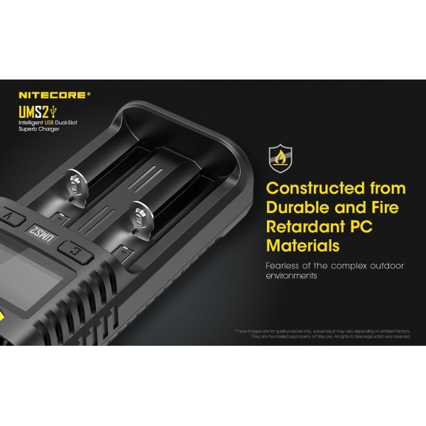 Nitecore UMS2 Intelligent USB Dual-Slot Superb Charger