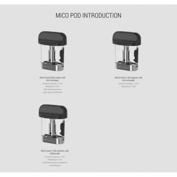 Smok MICO Replacement Pod Cartridges (3 Pack)