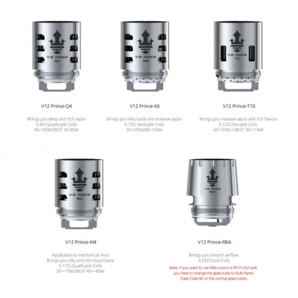 Smok TFV12 Prince Coils - 7 Options - (3 Pack) - Clearance