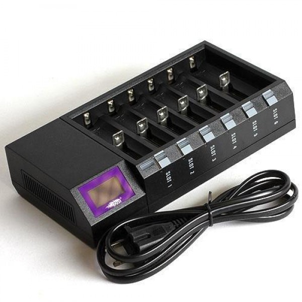Efest LUC BLU6 LCD Intelligent Charger Newest Rele...