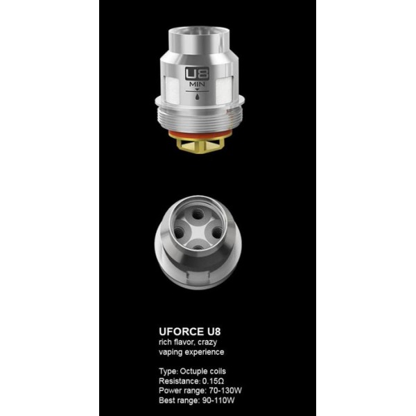 VooPoo Uforce U8 Replacement Coils - 5 Pack
