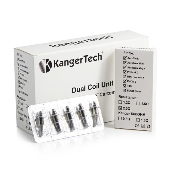 Kanger Upgraded Dual Coils (5 Pack)