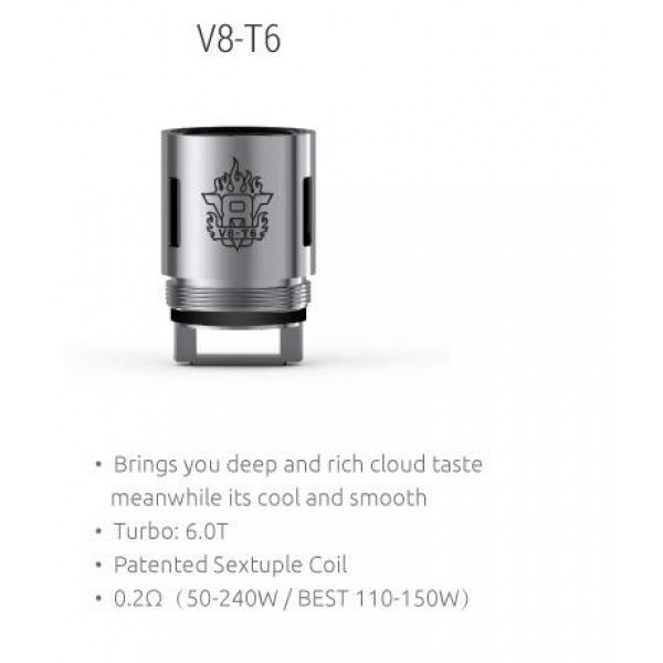 Smok TFV8-T6 Sextuple Coil (3 pack)