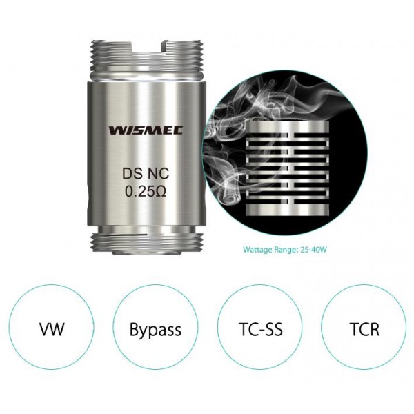 Wismec Orma DS NC 0.25ohm Coils (5 Pack)