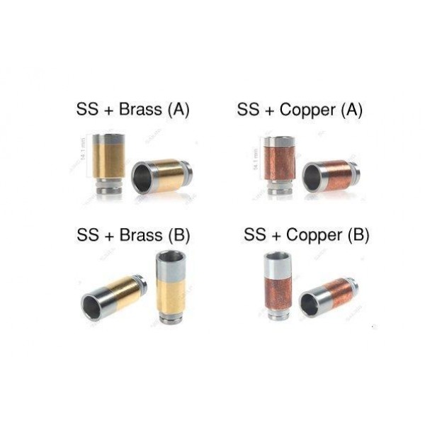 SS w/ Brass or Copper Accent Drip Tips
